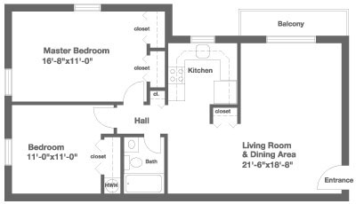 Spruce Court 2 Bedroom Model 2