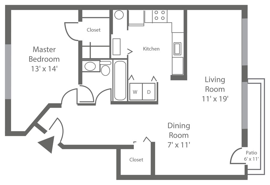 Sophia's Place East 1-Bedroom Apartment in New Castle, DE
