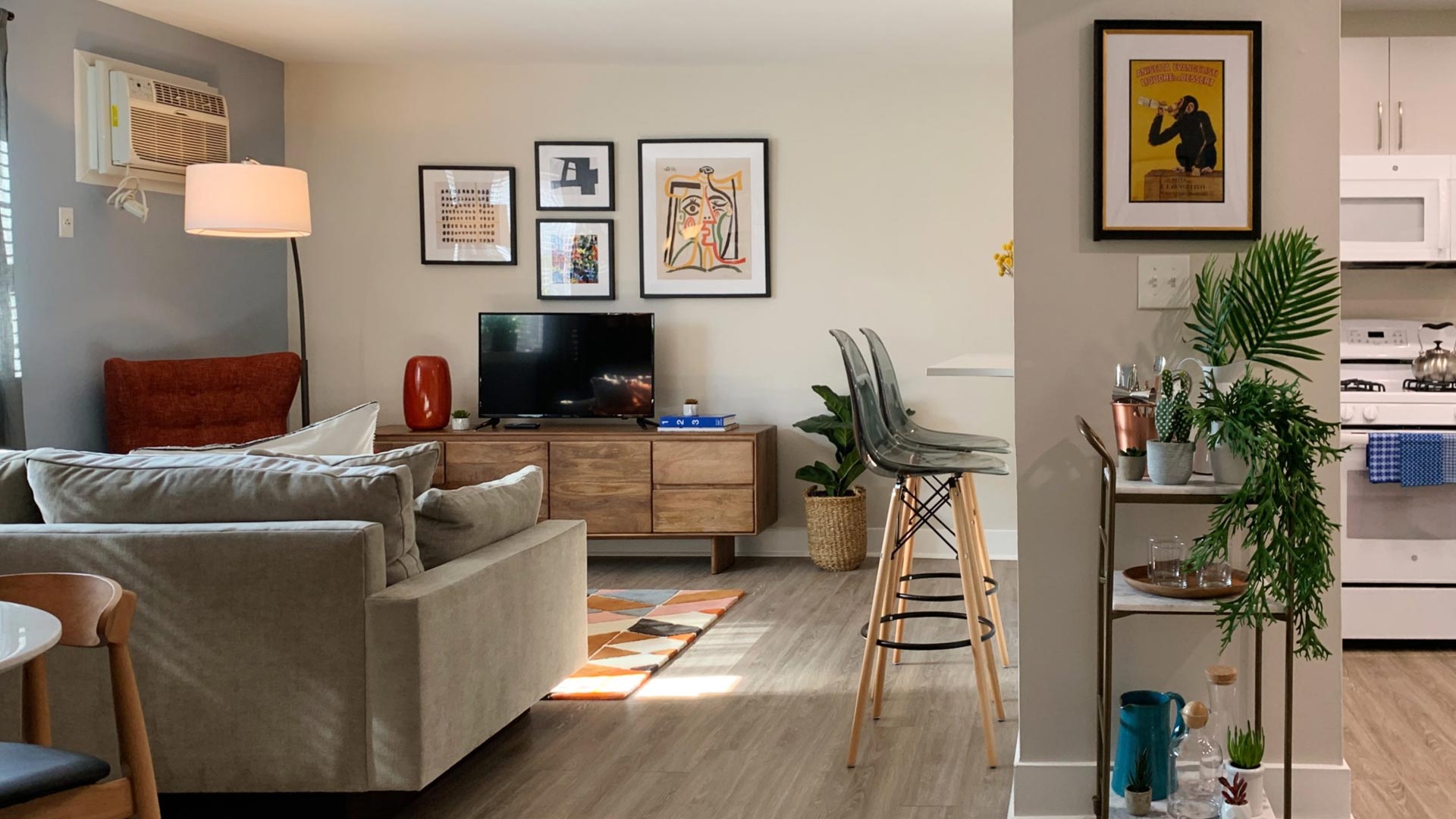 Lehigh Flats apartment interior living room