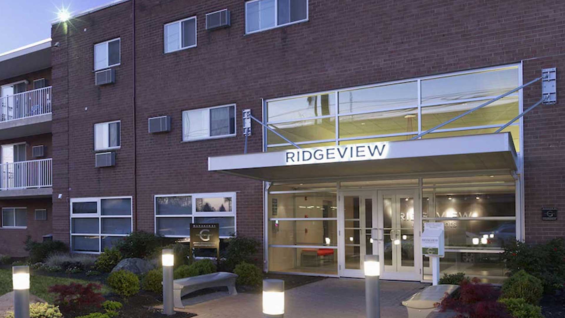 Ridgeview apartments building exterior